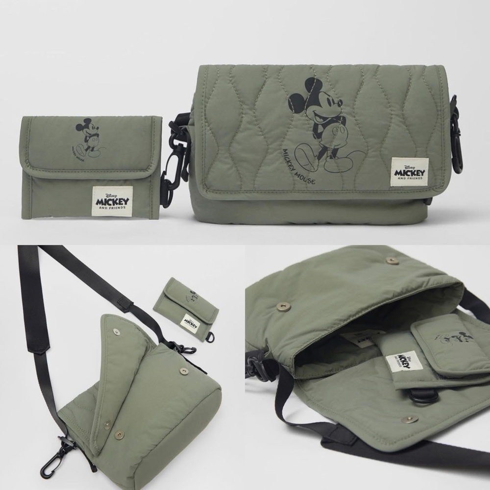 Zara Disney Mickey Mouse  Mini Crossbody Bag Key Pouch